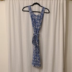 Blue and white Leota sundress